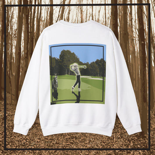 Golfing Styled Crewneck Sweatshirt