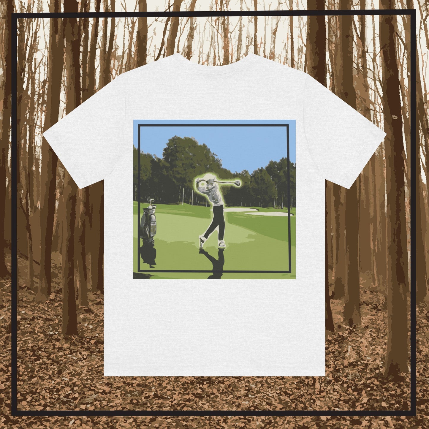 Golfing Styled Jersey Short Sleeve Tee