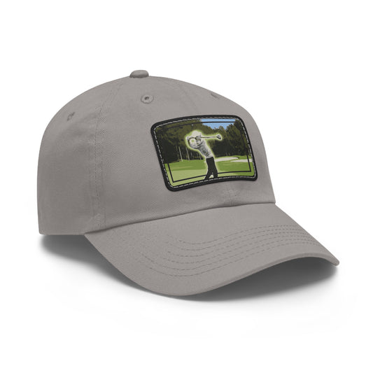 Golfing Styled hat (Leather Patch)