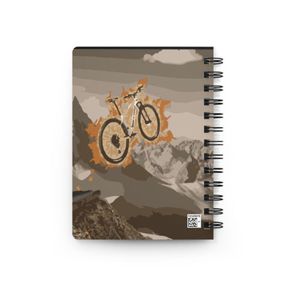 Mountain Biking styled Adventure Spiral Bound Journal