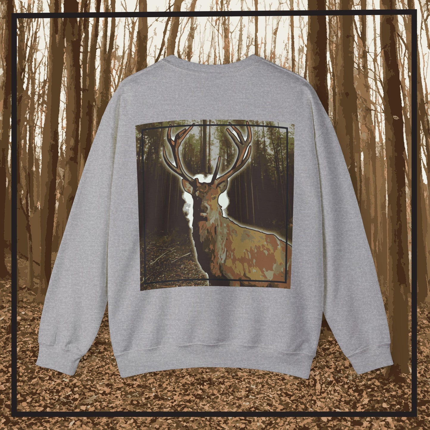 Hunting Styled Crewneck Sweatshirt