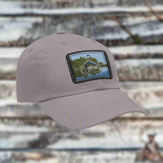 Fishing Styled hat (Leather Patch)